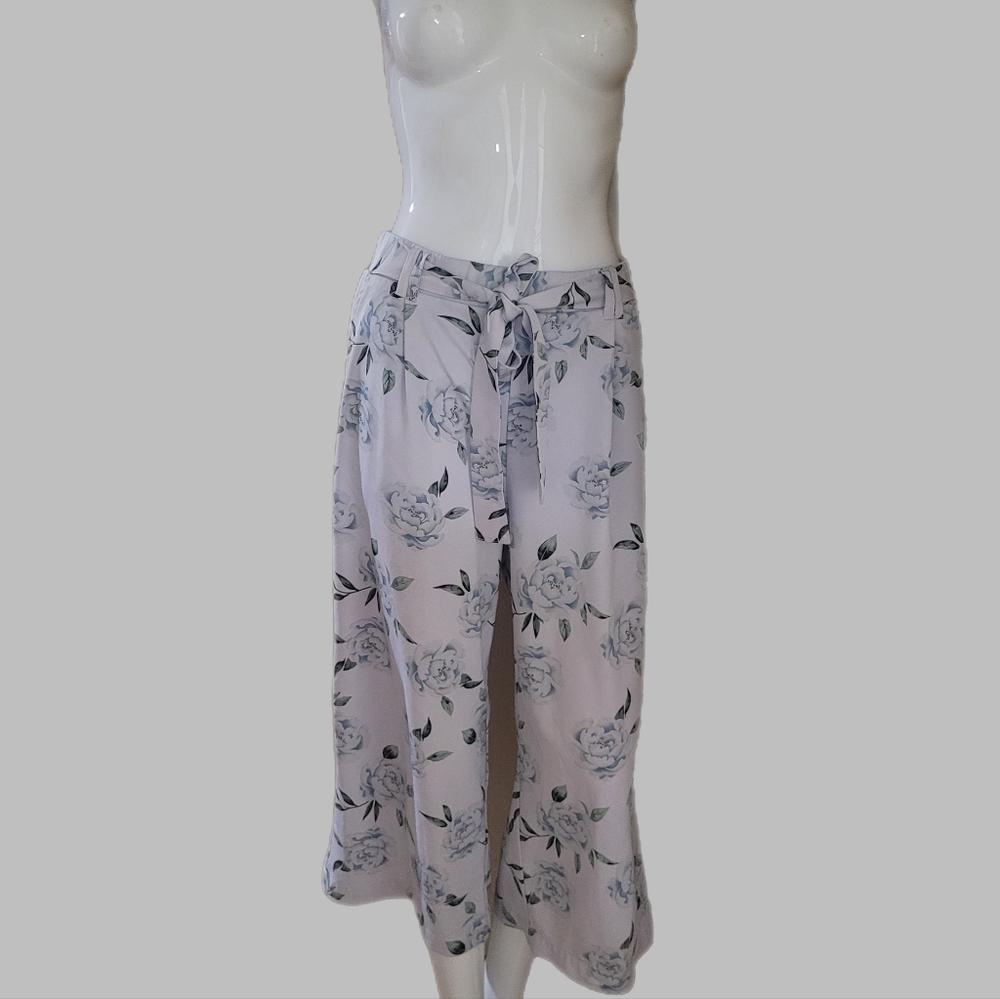 Floral Wide-Leg Pants